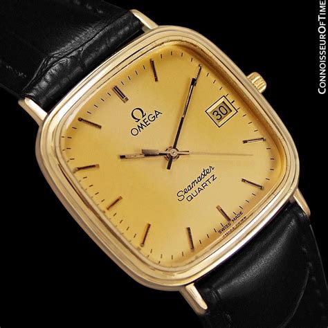 1980 omega seamaster quartz|vintage Omega Seamaster quartz watch.